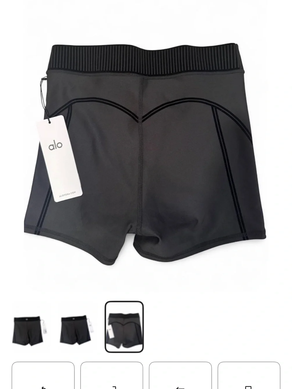 ALO Yoga Black Women's Performance Shorts airlift